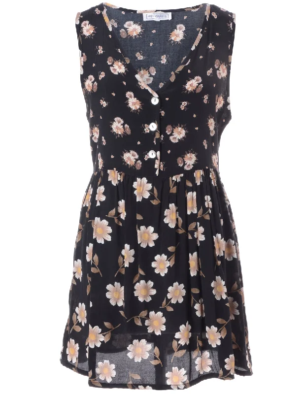 Label Floral Short Dress Tunics Travel practical Tunics Travel practical