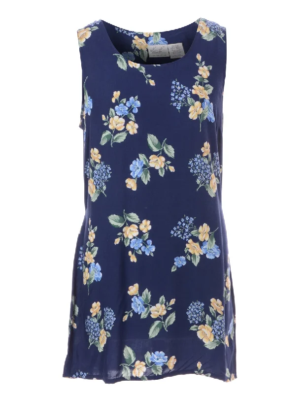 Label Floral Short Dress Tunics Summer linen Tunics Summer linen
