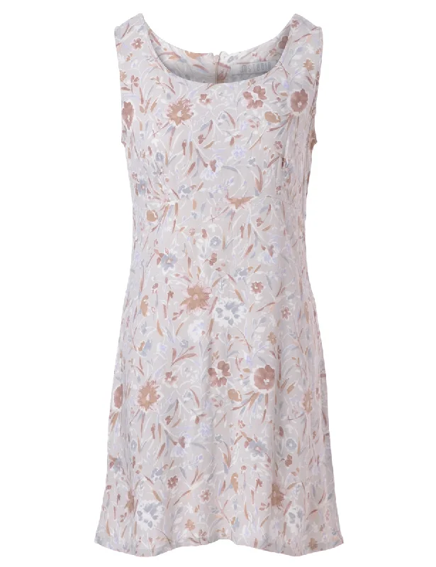 Label Floral Short Dress Tunics Vintage classic Tunics Vintage classic