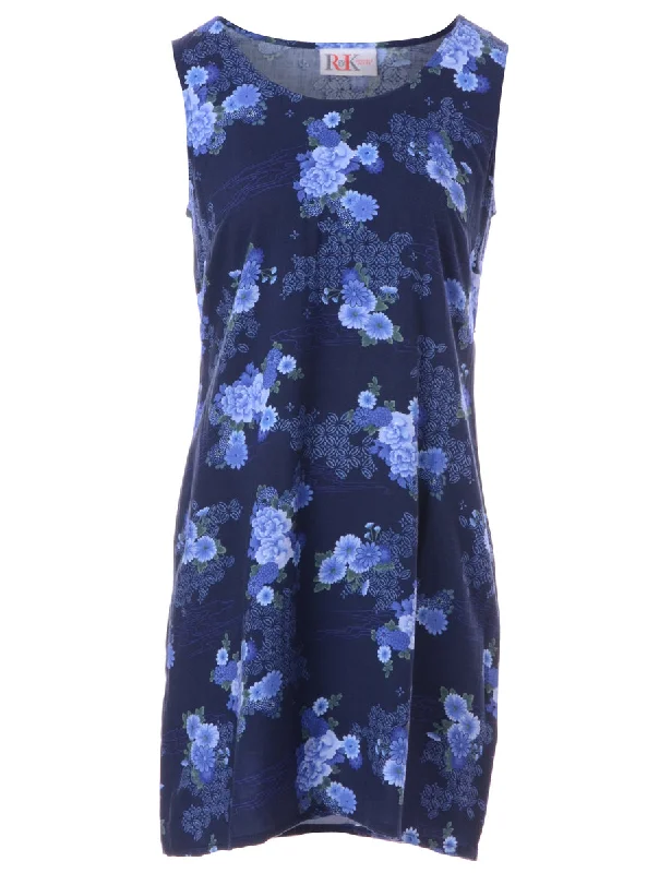 Label Floral Short Dress Tunics Sale discount Tunics Sale discount