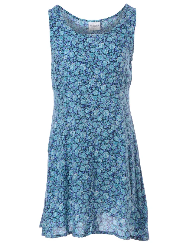 Label Floral Short Dress Tunics Fashionable trendy Tunics Fashionable trendy