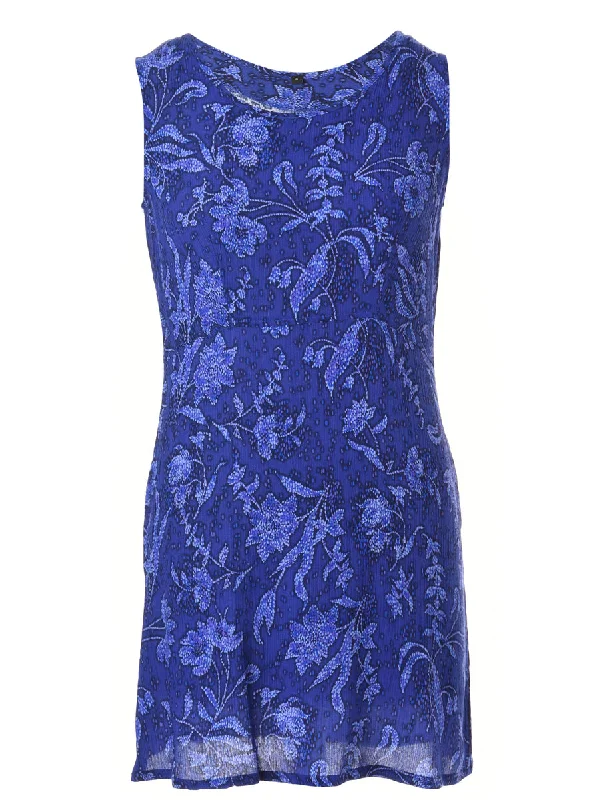 Label Floral Short Dress Tunics Luxurious high-end Tunics Luxurious high-end
