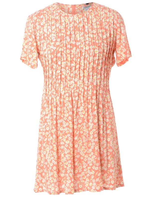 Label Floral Short Dress Tunics Velvet soft Tunics Velvet soft