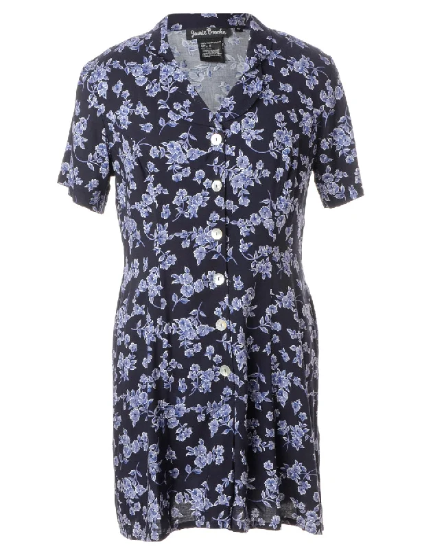 Label Floral Short Dress Tunics Yoga stretchy Tunics Yoga stretchy