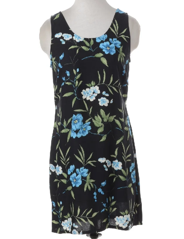 Label Floral Short Dress Tunics Handmade artisanal Tunics Handmade artisanal