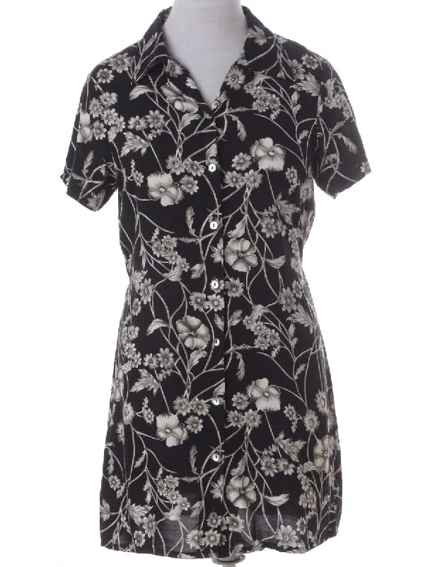 Label Floral Short Dress Tunics Party sparkling Tunics Party sparkling