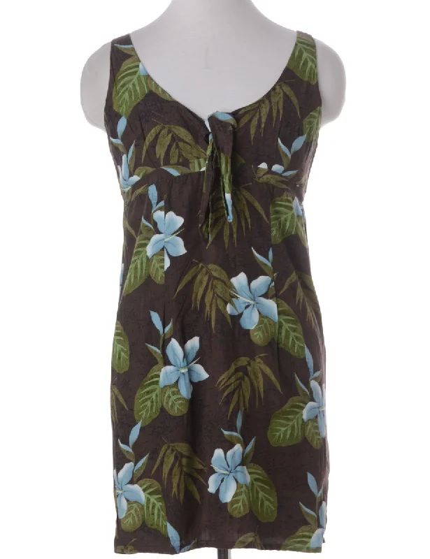 Label Floral Short Dress Tunics Travel practical Tunics Travel practical