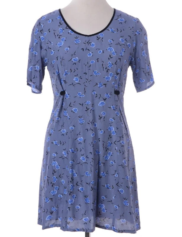 Label Floral Short Dress Tunics Summer linen Tunics Summer linen