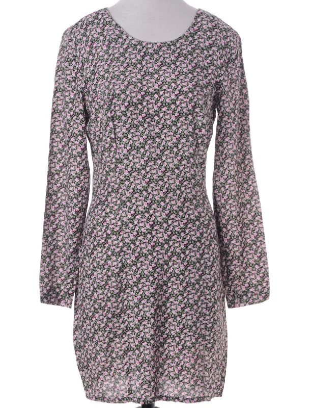 Label Floral Short Dress Tunics Handmade artisanal Tunics Handmade artisanal