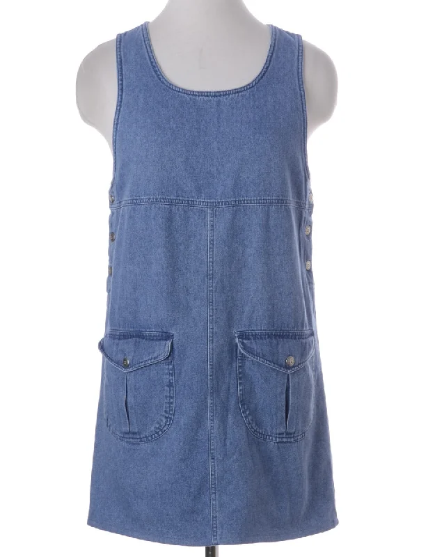 Label Heather Shortened Denim Dress Tunics Fall fleece Tunics Fall fleece