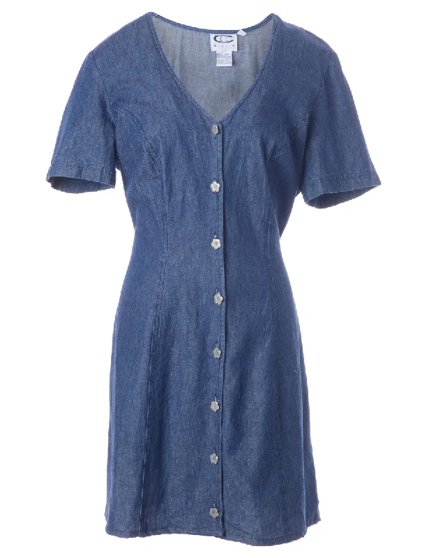 Label Heather Shortened Denim Dress Tunics Luxurious premium Tunics Luxurious premium