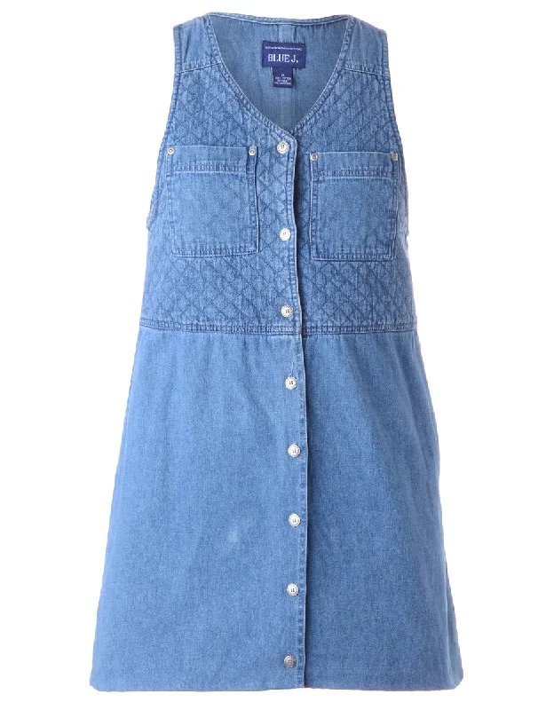 Label Heather Shortened Denim Dress Tunics Stylish modern Tunics Stylish modern