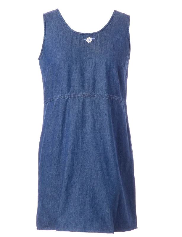 Label Heather Shortened Denim Dress Tunics Luxurious high-end Tunics Luxurious high-end