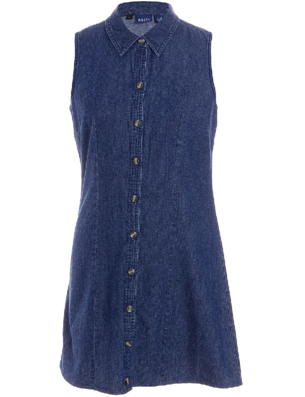 Label Heather Shortened Denim Dress Tunics Versatile all-occasion Tunics Versatile all-occasion