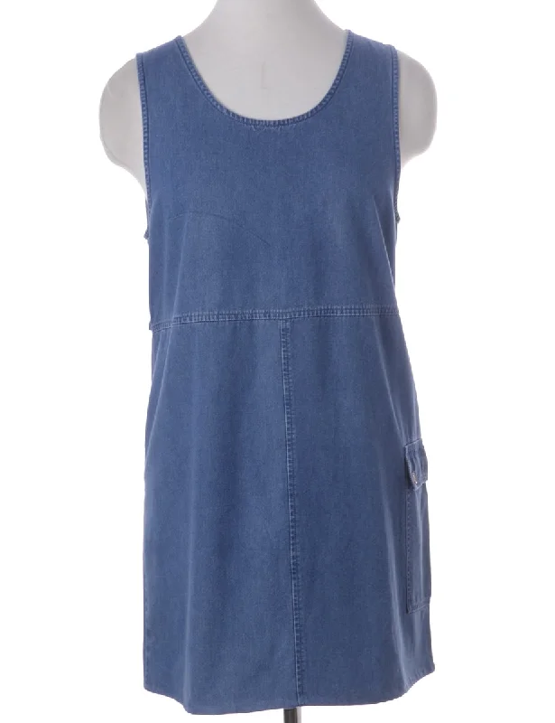 Label Heather Shortened Denim Dress Tunics Favorite customer Tunics Favorite customer