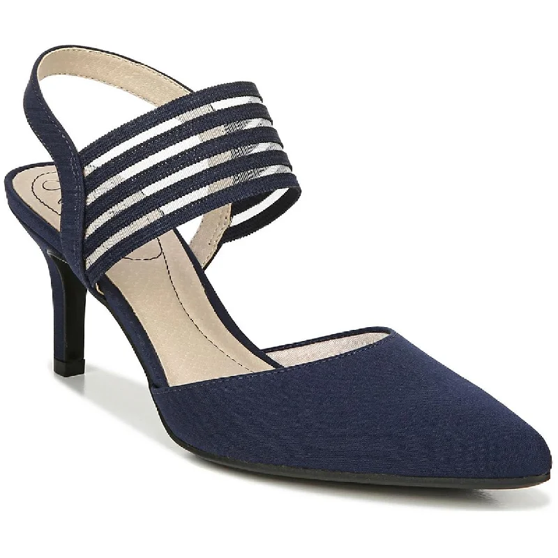 LifeStride Womens Sanya Cushioned Footbed Slingback Dress Heels Tunics Business professional Tunics Business professional