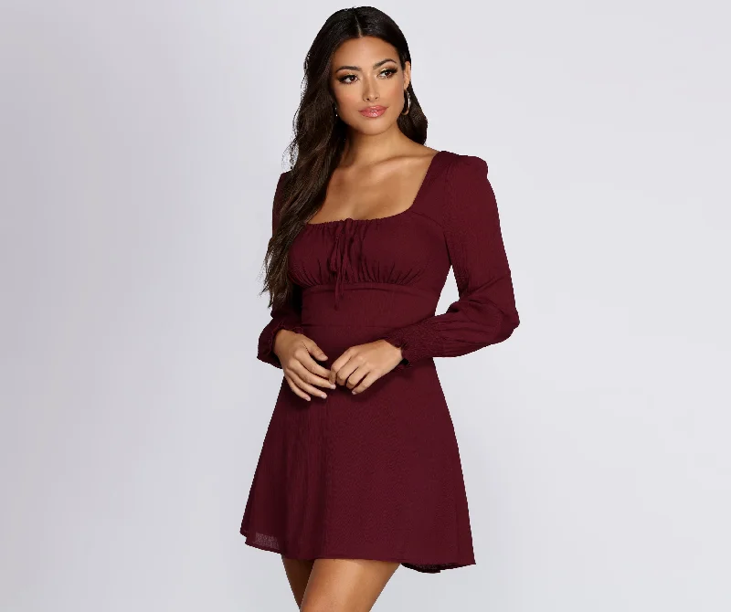 Long Sleeve Peasant Mini Dress Tunics Summer linen Tunics Summer linen